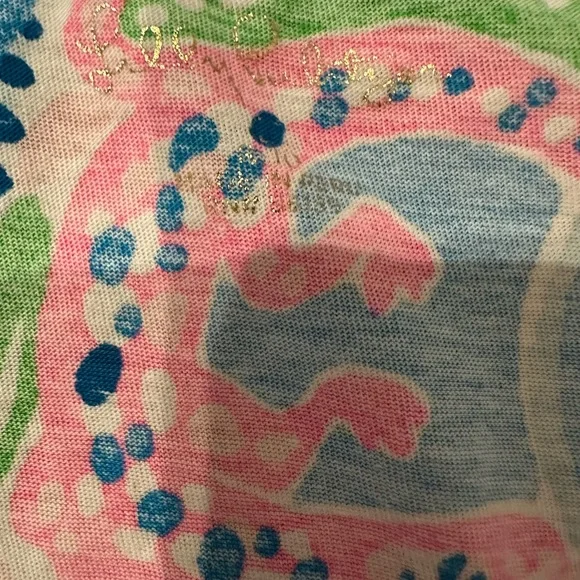 Lilly Pulitzer Girls size L 8-10 Bundle Popover and long sleeve Tee - Picture 3 of 3